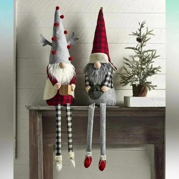 NWT Mud Pie X-Large Dangle Leg Gnome, Buffalo - Picture 2 of 3